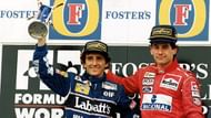 Senna and Prost on the Podium at  Adelaide